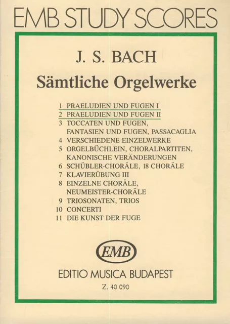 Johann Sebastian Bach | Sämtliche Orgelwerke Band 1 Präludien und Fugen...
