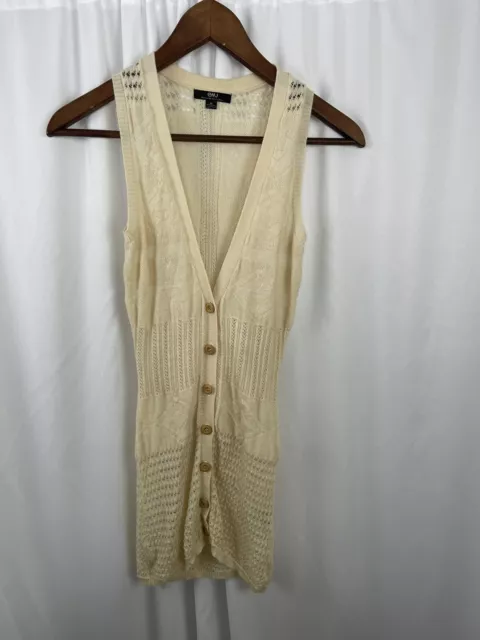 EMU Australia 100% Pure Merino Wool Cardigan Size XS Stretch Wood Buttons