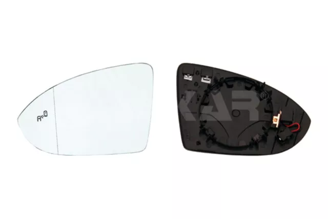 ALKAR Spiegelglas Außenspiegel 6451138 für VW GOLF beheizbar asphärisch 7 5G1