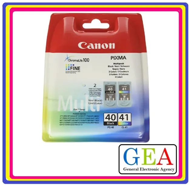 CANON PG-40 CL-41 ORIGINALE, nero e colori, singola cartuccia o kit