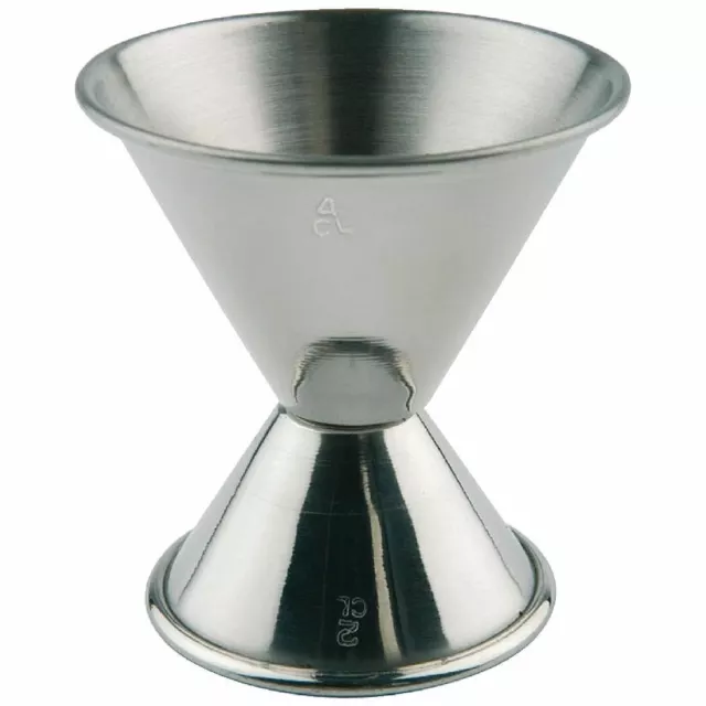 APS Jigger Spirit Messbecher für Cocktails in Edelstahl 20ml 40ml