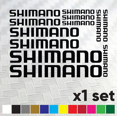 4 x Shimano Decals 20cm Long Fishing Box Seats Pole Rod Seat Vinyl Stickers 