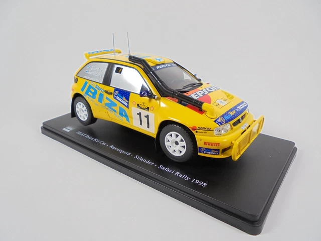 Miniature Seat Ibiza N°11 - Réplique Rallye Repsol / Safari 1998 - Provence Moulage 1/43
