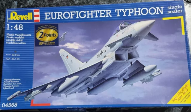 Revell EuroFighter Typhoon single seater 1/48 scale model kit.