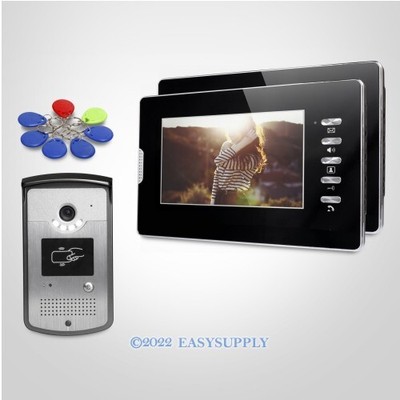 Homsecur 7" Main Libre Portier Vidéo Sécurité+Vision Nocturne IR pour Maison/Appartement 