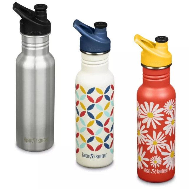 Klean Kanteen Classic Narrow drinks bottle 18oz Stainless Steel - With sport cap