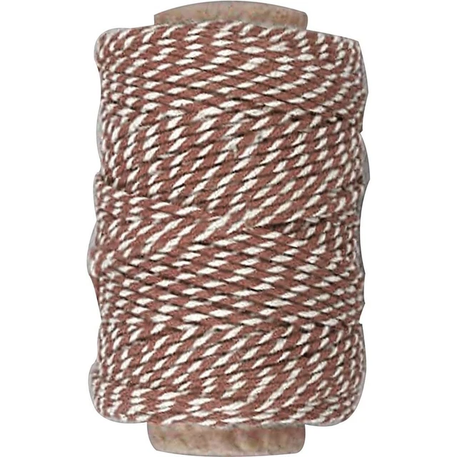 BASTELMATERIAL BAUMWOLLSCHNUR 1,1 mm BRAUN BAUMWOLL-SCHNUR BASTELN DEKORIEREN