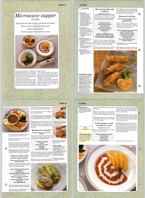 Microwave Supper - Menu - Successful Cooking Eaglemoss - Recipe 2 Pages
