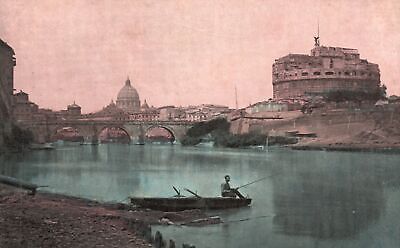 Vintage Postcard 1910's Mausoleum Castle of Saint Angelo Rome Italy Pope Gregory