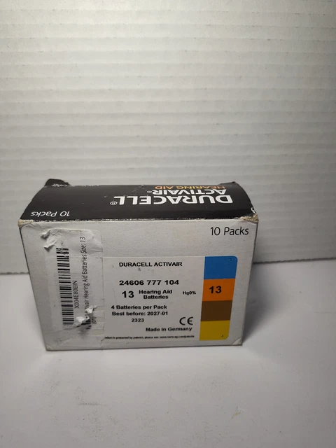 Batterie Duracell Tipo 312 Per Apparecchi Acustici - Confezione Da 60, Zinc-Air - Foto 8