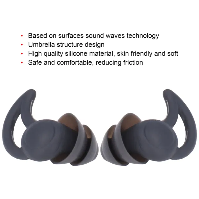 HD Earplugs Safe Comfortable Noise Reduction Sound Blocking Sleeping Earplugs Fo