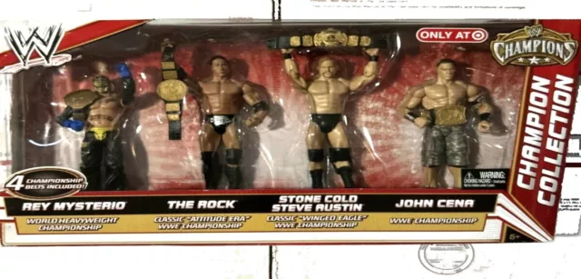 WWE Champion Collection Elite Legends 4 Pack Collectible