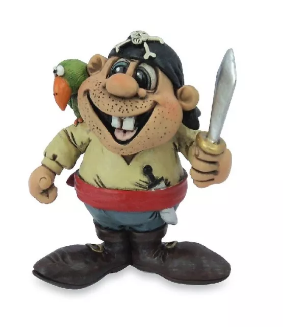 Les Alpes 015 81709 Piratas Jolly Roger Con Loro 9 CM Resina Figura Decorativa