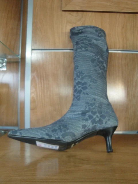 Botas grises mujer tacon clearance