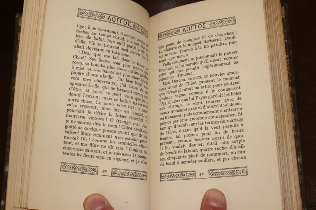 ✒ Enseigne du POT CASSE - LONGUS Daphnis et Chloé 1928 n° Bien relié 19 gravures 3