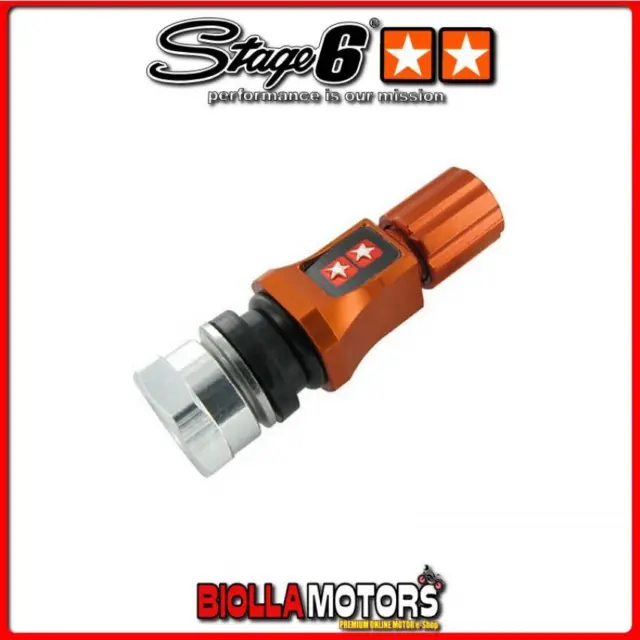 S6-151200/Or Valvola Ruota Cnc Stage6 Arancio