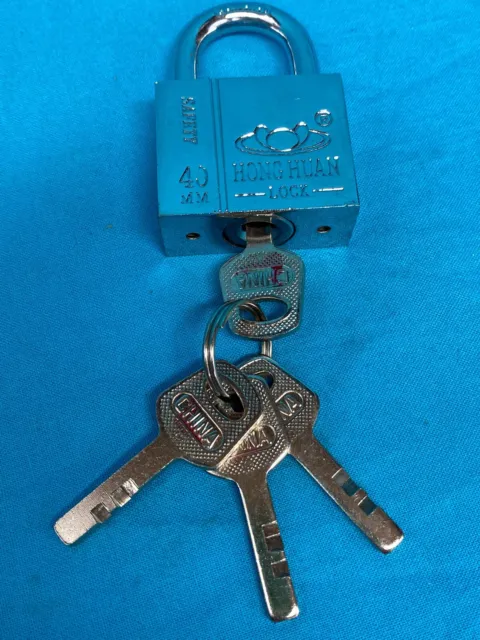Saftey Lock Padlock Hong Huan 40MM Heavy Duty With Keys School Locker House Lock