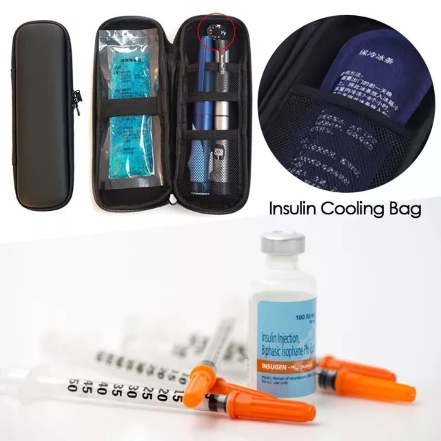 Pill Protector Drug Freezer for Diabetes Medicla Cooler Insulin Cooling Bag