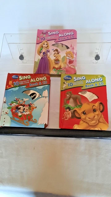 THREE X DISNEY sing along books and CDs £7.50 - PicClick UK