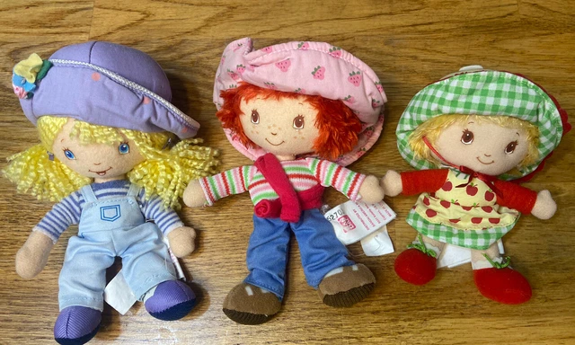 Strawberry Shortcake/Angel Cake/Apple Dumpling 7 inch plush 2003 LOT