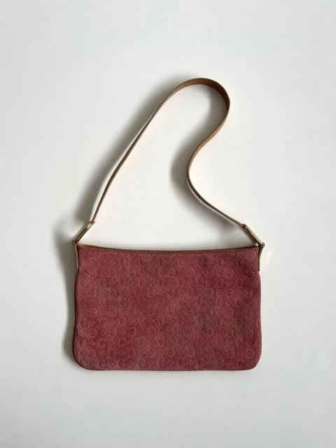 CELINE MACADAM SUEDE one shoulder bag $619.09 - PicClick CA