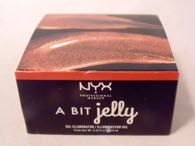 NYX A Bit Jelly Gel Illuminator Bronze Net Wt 0.53 fl oz / 15.8 ml Body Face