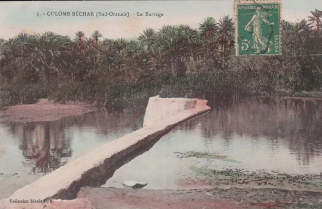 Cpa Colomb Bechar Le Barrage