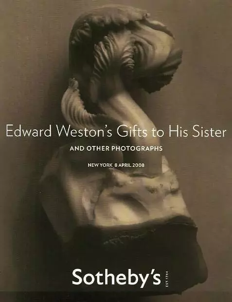 Sotheby's Edward Weston's Gifts to His Sister Photograph Auction Catalog 2008