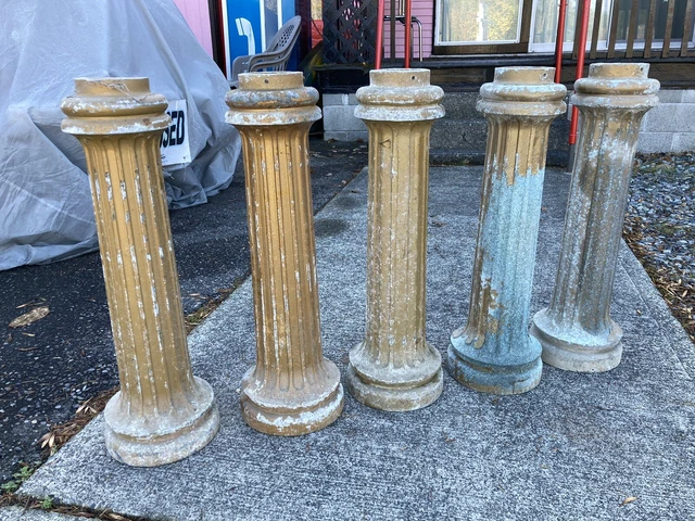 Antique 5 Posts￼ Architectural Aluminum Garden Porch Metal Victorian Columns￼￼