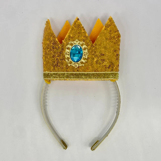 Peach Cosplay Princess Crown Headband Props Girls Halloween Party Women Headwear