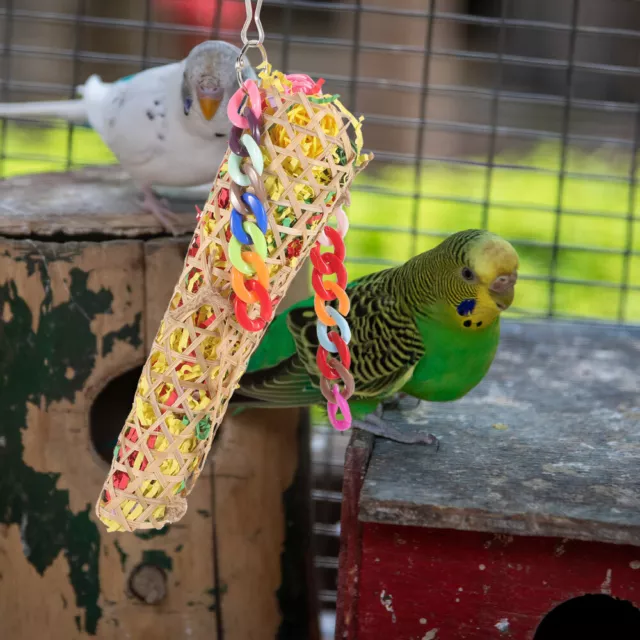 Papagei Kauspielzeug Vogelkäfig-Hänge-Spielzeug Vogelkäfig-Zubehör Papierfaden