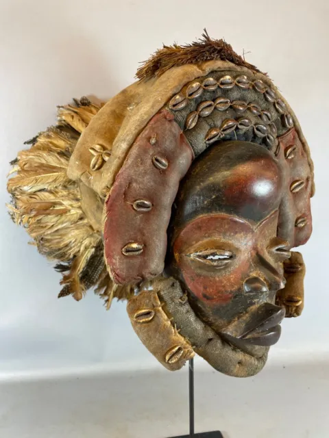 230623 - Old Tribal Used African Dan Gunye Ge Mask - Yv. Coast.