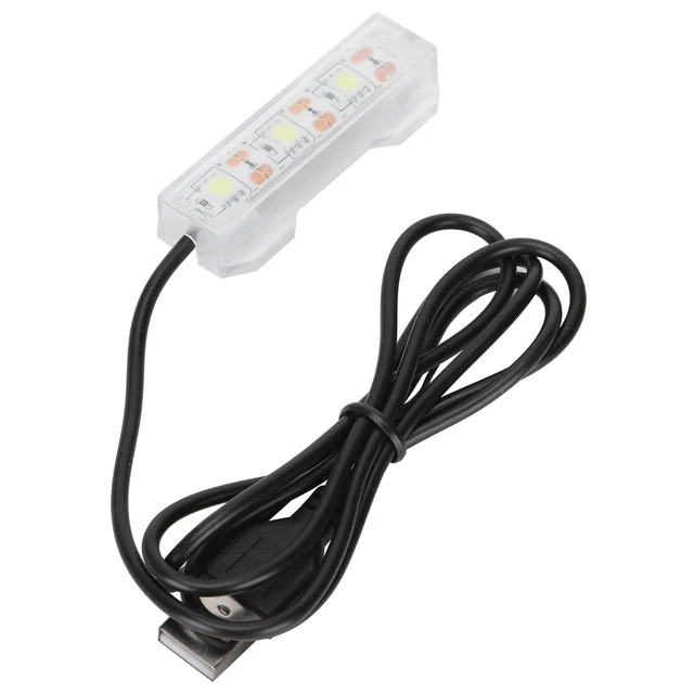 Small Aquarium Water Plant Light Desktop Fish Tank Mini Decoration Soft LED Fod