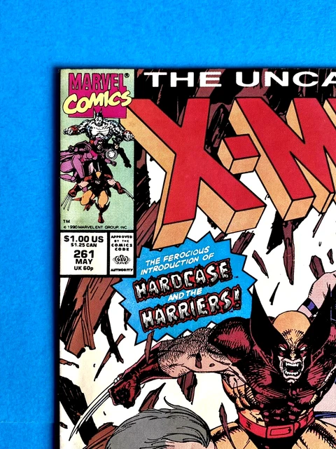 Uncanny X-Men #261 (Vol 1)  Jim Lee Cover  Marvel Comics  May 1990  V/G 2