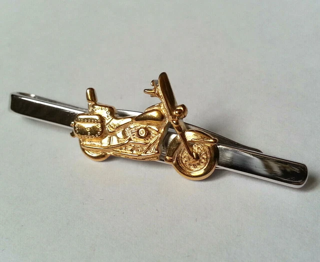 Pince à cravate pour ordinateur vintage : émail peint à la main