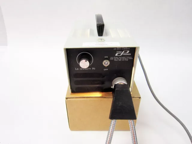 Cole Parmer 9741-50 Dual Arm Low Noise Illuminator Light Source