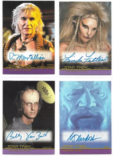 Star Trek Movies - Classic Design Autograph Card Selection NM Rittenhouse