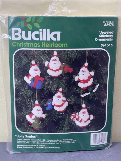 BUCILLA TRIM A Tree 75 Felt Christmas Ornaments Kit #83103 $22.99 - PicClick
