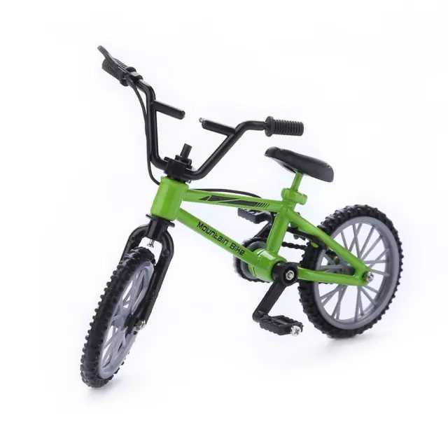 Mini Finger Mountain Bikes Diecast Alloy Stents Finger Bicycle (Green)