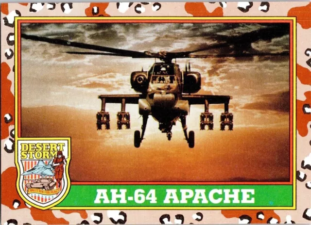 1991 Desert Storm 11 AH-64 Apache Topps Trading Card TCG CCG