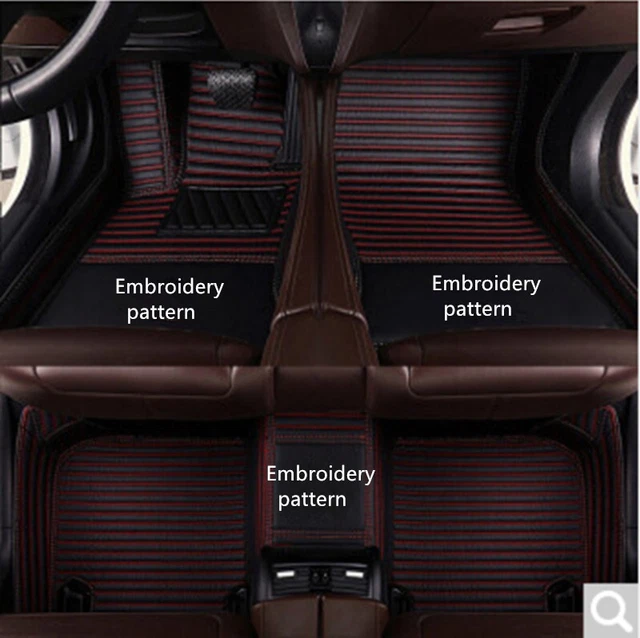 Fit for BMW All Models Car Floor Mats PU Leather Waterproof Auto Carpets Custom