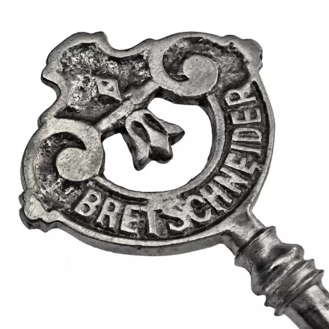 Scarce Antique BRETSCHNEIDER Piano Lock Key - ref.k449 3