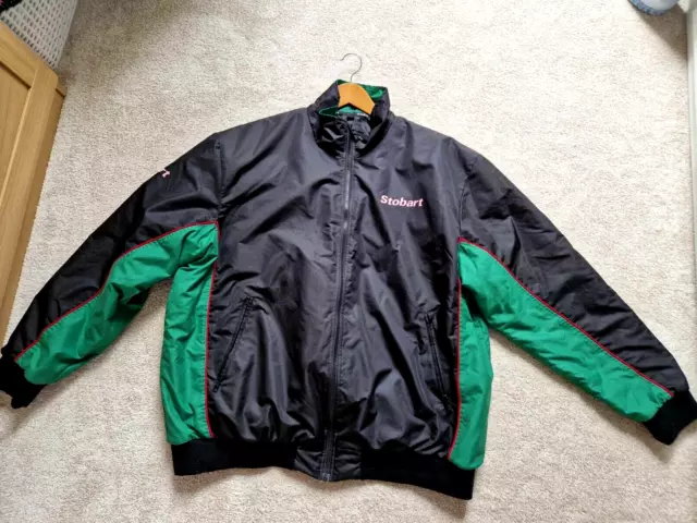 VINTAGE EDDIE STOBART Softshell Jacket XL Truckers Winter Black Green 25.00 PicClick UK