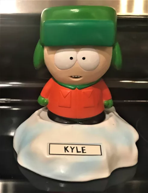 South Park Antics Kyle Talking Deskmate Figure with Display Base 1998 Loose