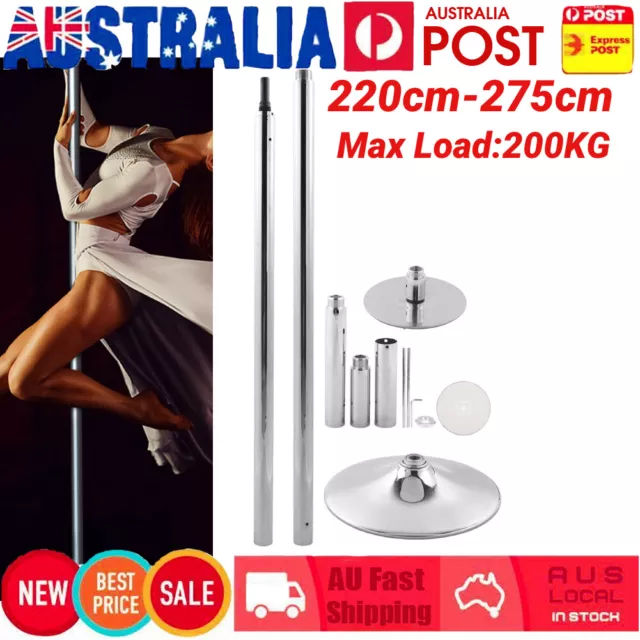 45mm Dancing Pole Portable Professional Spinning Static Full Kit Stainless Steel