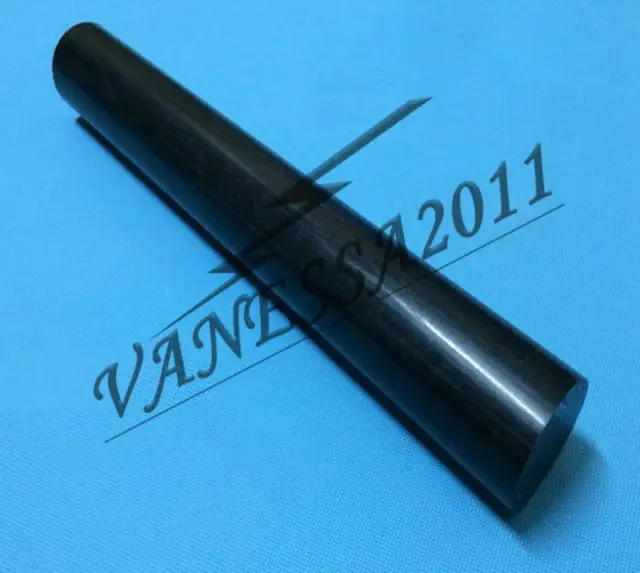 Nuovo 1 pz bastone rotondo nylon poliammide Pa plastica bastone nero 22 mm x 250 mm