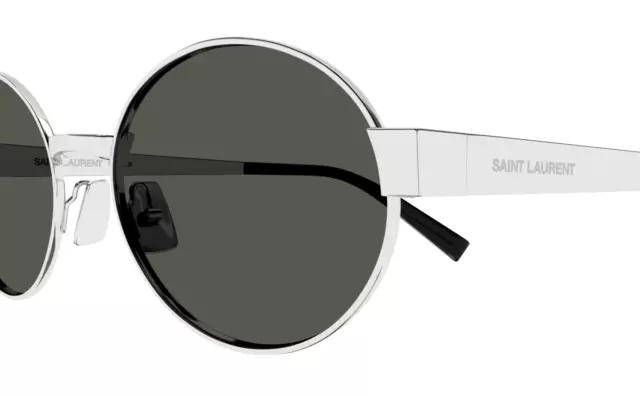 Occhiali Da Sole Saint Laurent SL 692 002 Argento Ovale Unisex 3