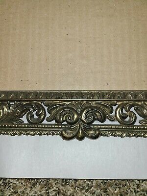 Vintage Beautiful Ornate Brass Frame Made In Italy 9