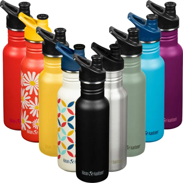 KLEAN KANTEEN Sport Trinkflasche Classic Sport Cap Weithals Wasser Flasche 532ml