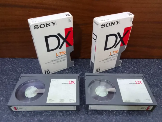 Sony DX L-750 Dynamicron Cassette For Betamax - X 2